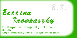 bettina krompaszky business card